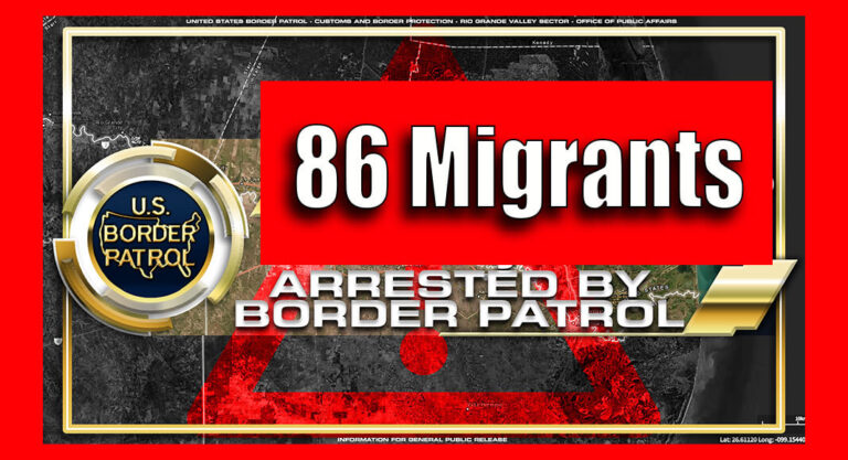 Agents Encounter a Group of 86 Migrants