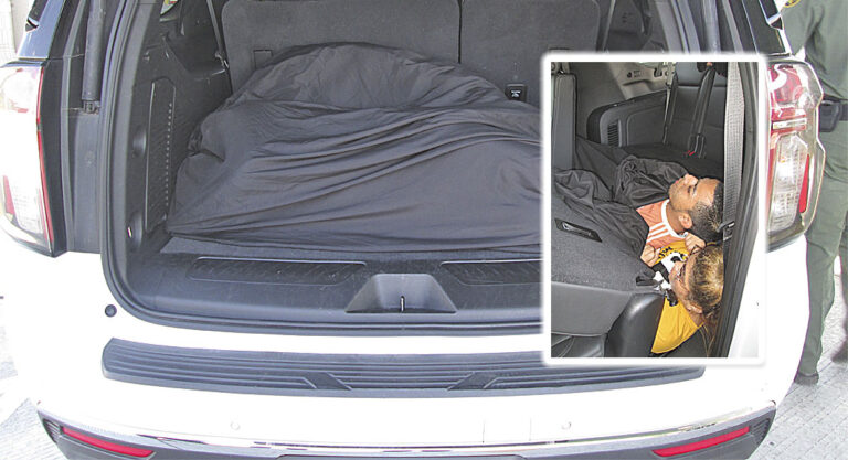 Migrant Discovered Concealed Under Vehicle Floorboard