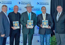 Senator Hinojosa Receives Texas State Aquarium Gold Star Award