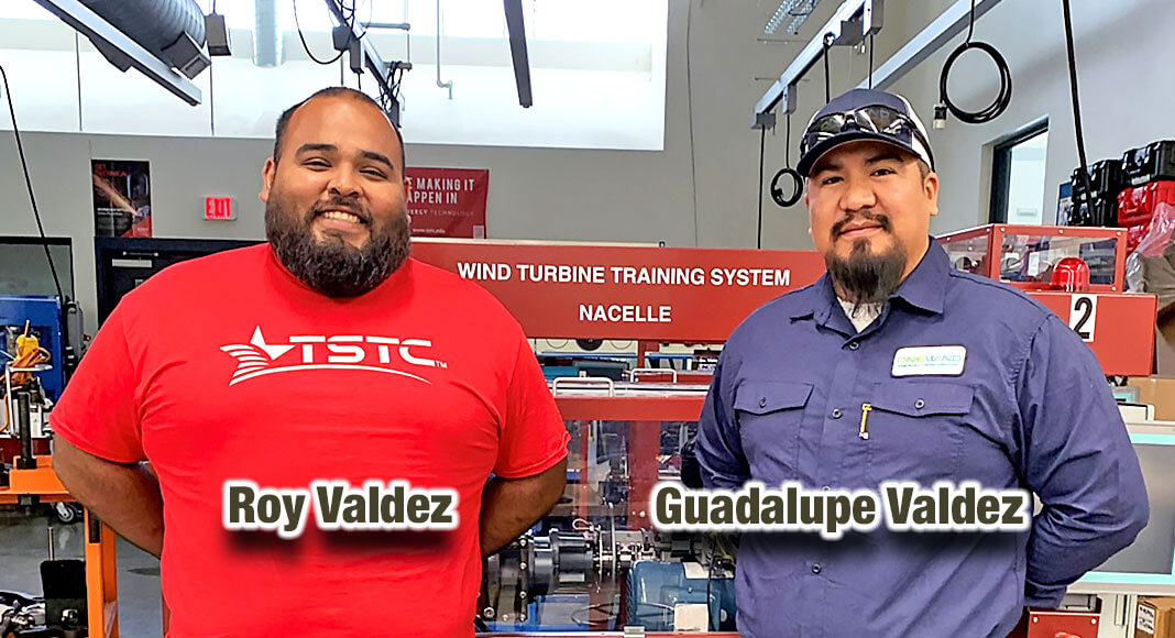 Roy Valdez, of Los Fresnos, learned of the renewable energy boom through his older brother Guadalupe, a TSTC Wind Energy Technology alumnus. Courtesy Image