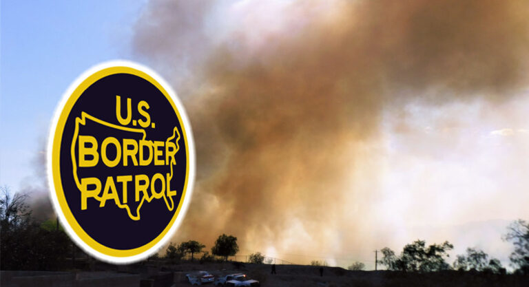Human Smugglers Cause Brush Fire and Property Damage 