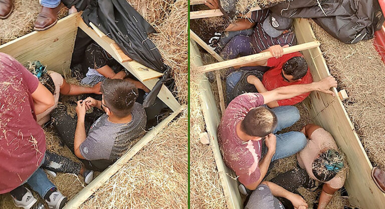 Migrants Trapped in Hidden Compartment
