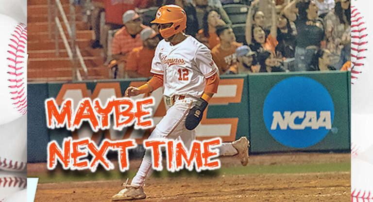 Baseball Falls to #6 Texas in Front of Record Crowd