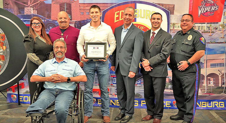 Edinburg Police Officer Recognized With Lifesaving Award