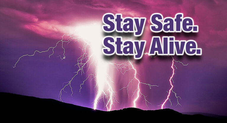 Staying safe when lightning strikes