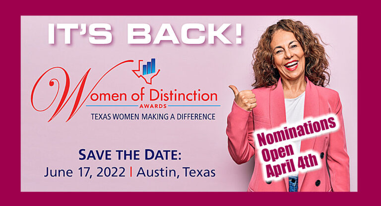 Nominations for TAMACC’s Women of Distinction Opens April 4, 2022 
