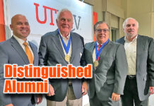 Russell, Hinojosa Honored as Distinguished Alumni