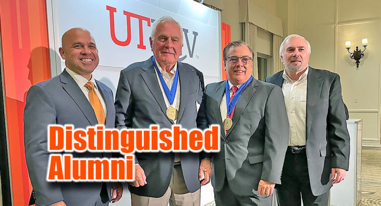 Russell, Hinojosa Honored as Distinguished Alumni
