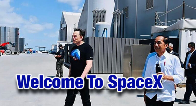 Elon Musk welcomes Joko Widodo President of Indonesia to SpaceX in Brownsville