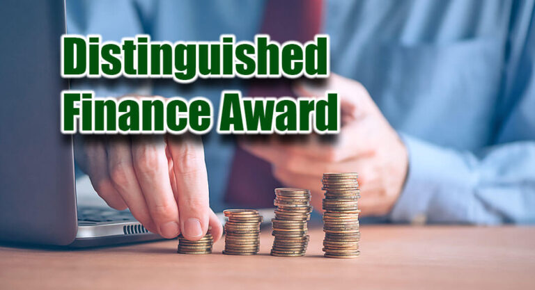 Finance Dept. Earns Prestigious Award for 14th Year in a Row