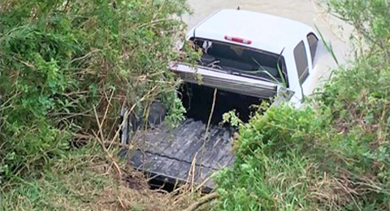 Marijuana Load Vehicle Splashes Into the Rio Grande