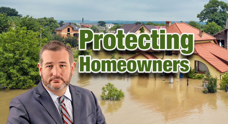Sen. Cruz, Colleagues Protect Flood Insurance Policyholders 