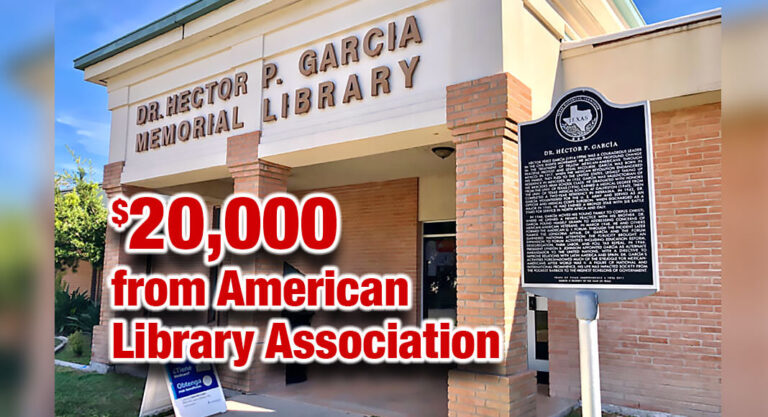 Library receives $20,000 from American Library Association