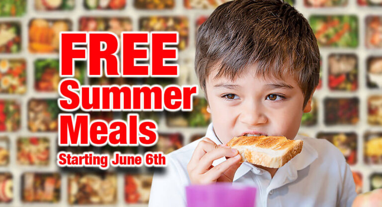 Free Breakfast, Lunch Meals For Children Ages 18 & Under