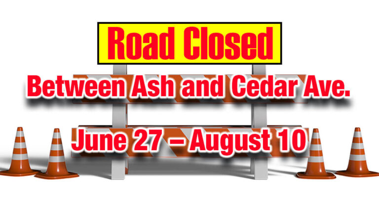 Road closure on N. Main Street for drainage improvements