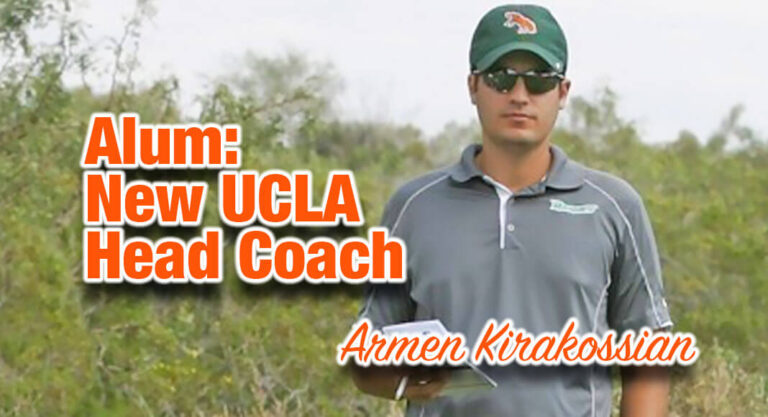 Men’s Golf Alum Armen Kirakossian Named Head Coach at UCLA