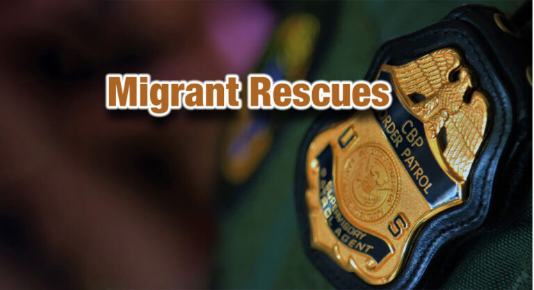 Ysleta Border Patrol Agents rescue migrants from canal