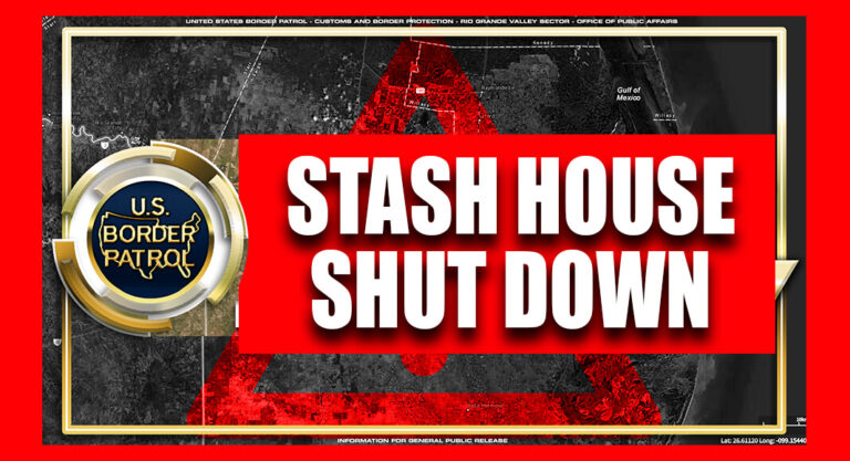 Law enforcement agencies working together close stash house