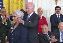 Dr. Juliet V. García presented with The Presidential Medal of Freedom