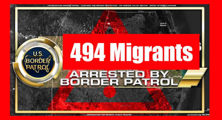 RGV Agents Apprehend 494 Migrants