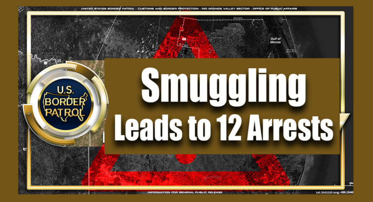 Three Smuggling Events Lead to the Arrest of 12 Subjects
