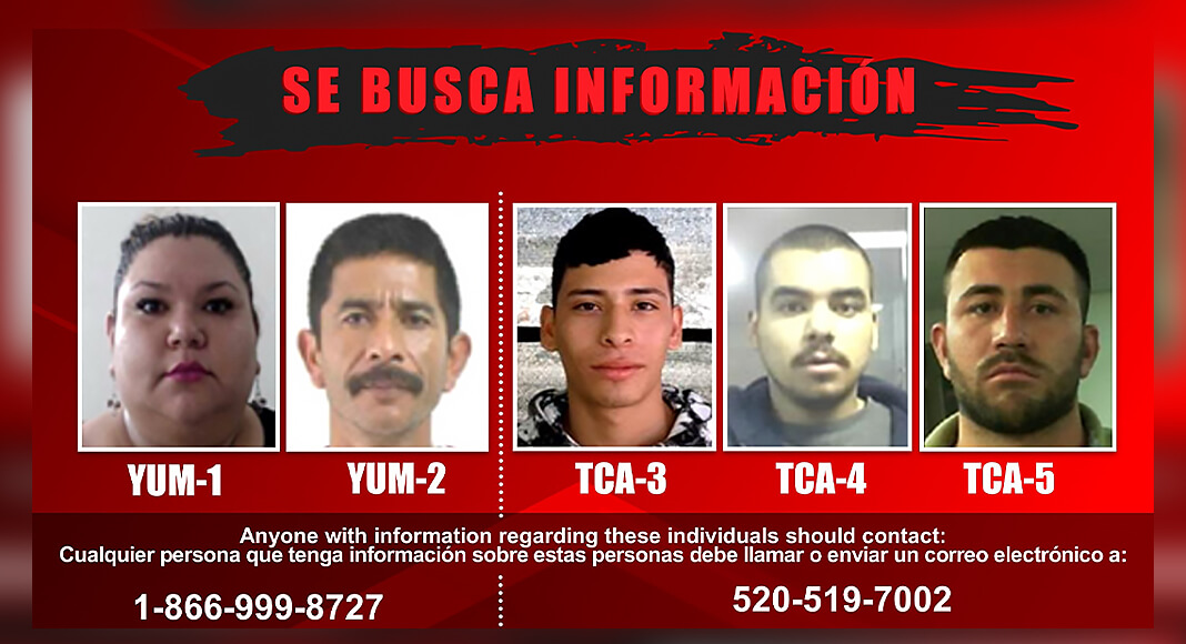 The United States and Mexico have announced five criminal targets for their “Se Busca Información” initiative. USCBP Image