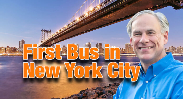 First Bus of Migrants Arrives In New York City