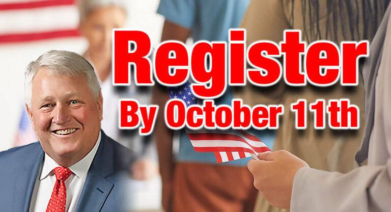 Register to vote by October 11th
