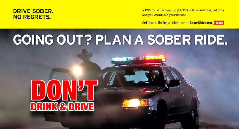 Drive SOBER. NO Regrets
