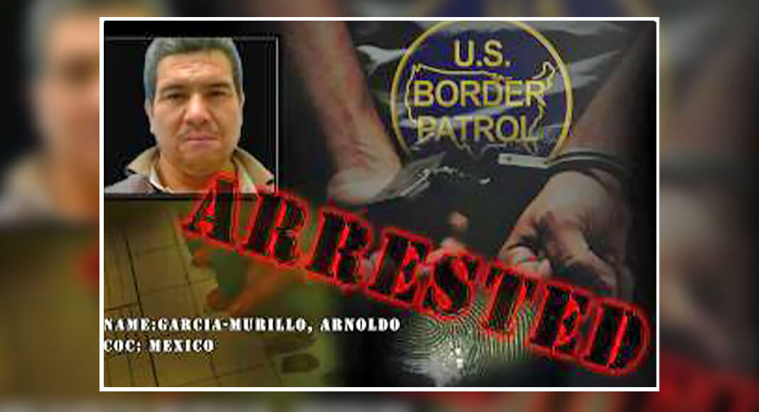  
Laredo Sector Border Patrol agents arrested an individual with prior felony conviction in Laredo, Texas. USCBP Image