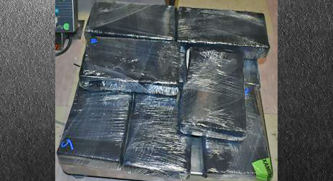 Packages containing more than 23 pounds of cocaine seized by CBP officers at Brownsville Port of Entry. USCBP Image