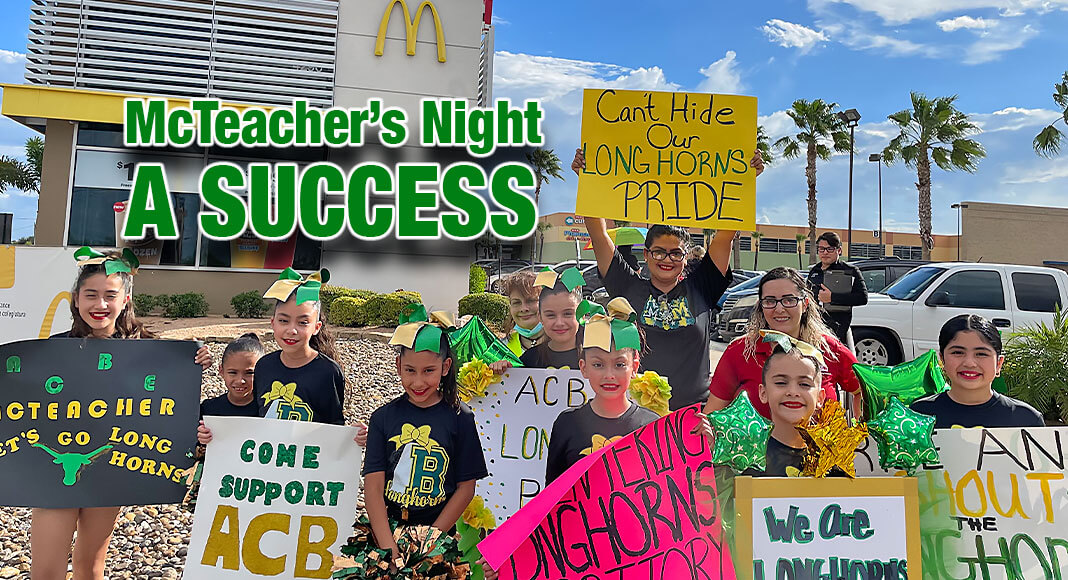 The first McTeacher’s Night was hosted on September 21, 2022 and raised over $1,600, Participating schools included Alberto & Celia Barrera Elementary in Rio Grande City. Courtesy Image