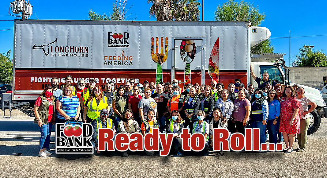 Food Bank RGV staff celebrate the arrival of their new refrigerated truck with Penske representative. Courtesy Image