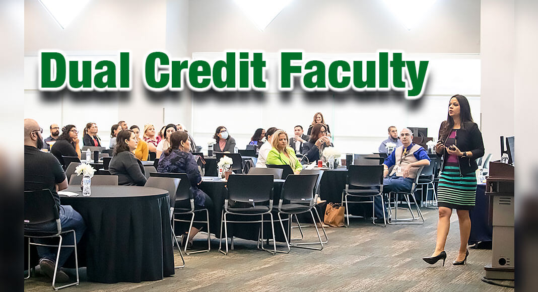 South Texas College Dean of Dual Credit Partnerships Dr. Rebecca De Leon addressed over 60 prospective faculty from local school districts as part of the first-ever “Prepare to Become a Dual Credit Faculty" workshop. STC Image