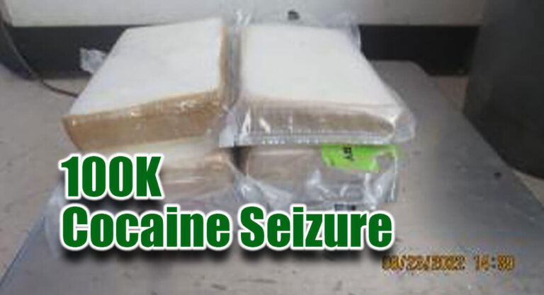El Paso CBP Officers Seize $100K Worth of Cocaine