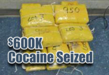 CBP Officers Seize $600K Worth of Cocaine