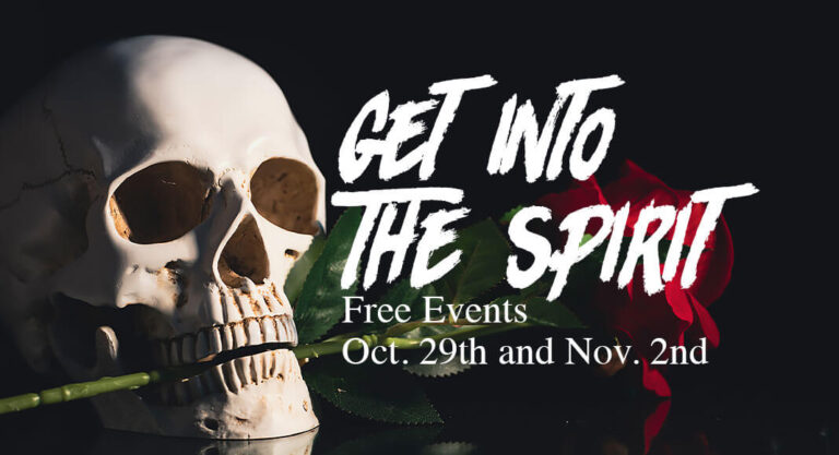 Get Into The Spirit at TSC Oct. 29th & Nov. 2nd