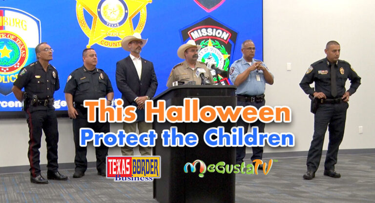 Federal, County and local law enforcement officers send strong message to protect children during Halloween