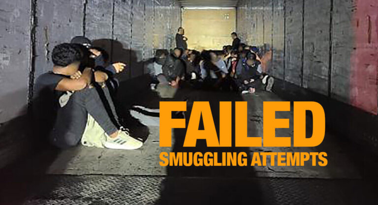117 Arrests Made in Four Failed Smuggling Attempts  