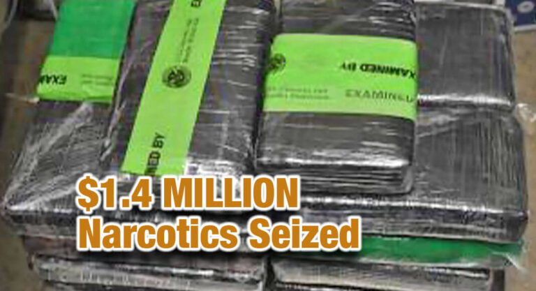 Brownsville CBP Officers Seize $1.4 Million Worth of Narcotics