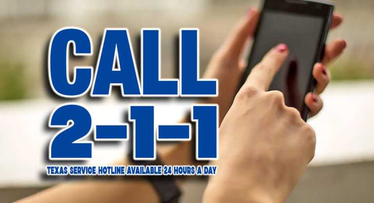 Encouraging Families, Community To Dial 2-1-1 Texas 