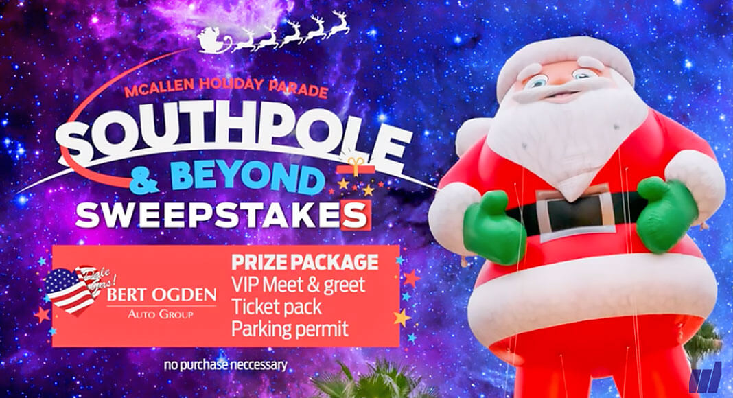 Speaking of gifts, that’s one of the more exciting parts of Christmas, isn’t it? Starting today, text the word Southpole to 956-474-6767 to get a chance to win a bevy of prizes. Image courtesy of the City of Mcallen.