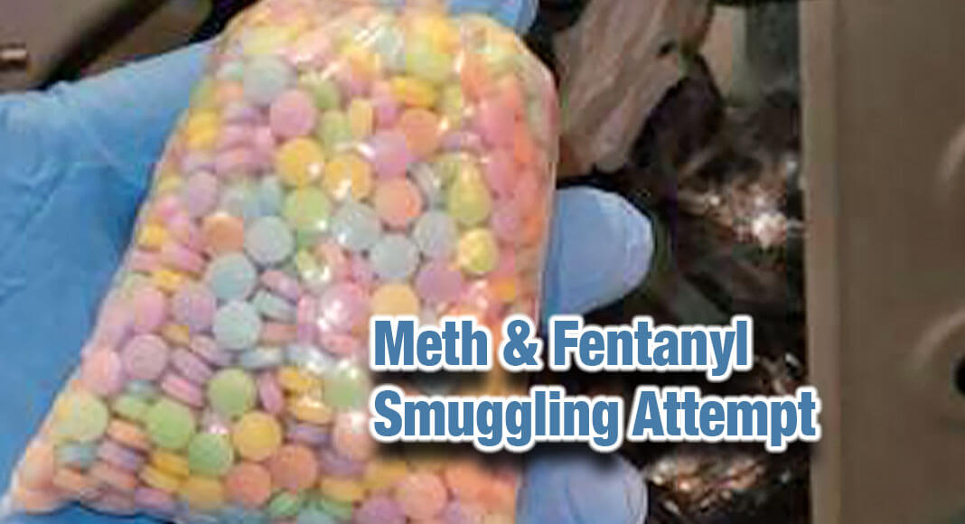 Multi-colored fentanyl seized in El Paso. USCBP Image