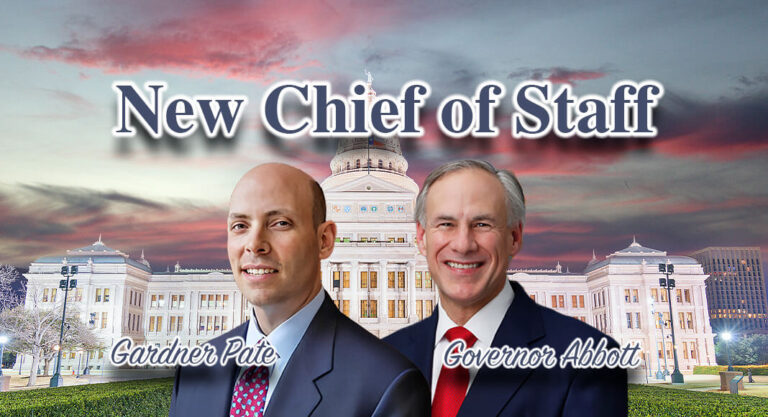 Governor Abbott Names Pate Chief of Staff 