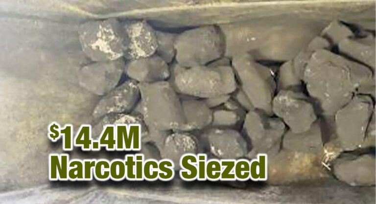 CBP Officers Seize $14.4 Million in Hard Narcotics