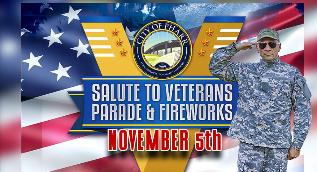 Our annual "Salute to Veterans" parade and fireworks show is approaching! Courtesy Image for illustration purposes
