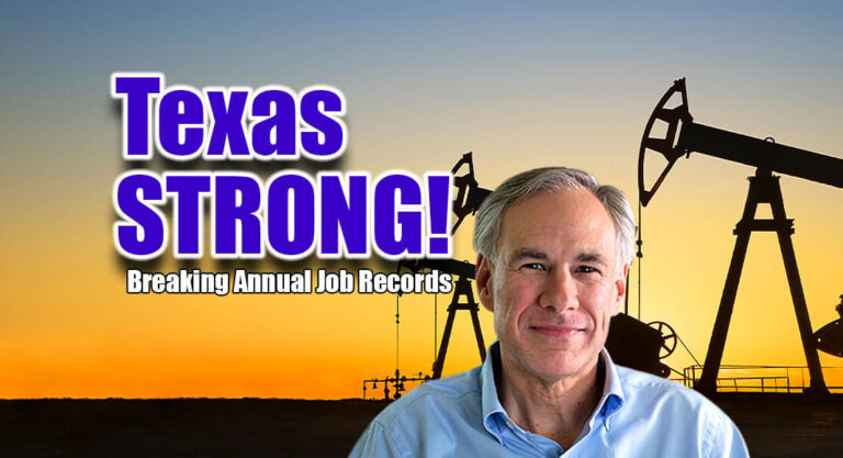 Texas Again Breaks All-Time Record for Total Jobs