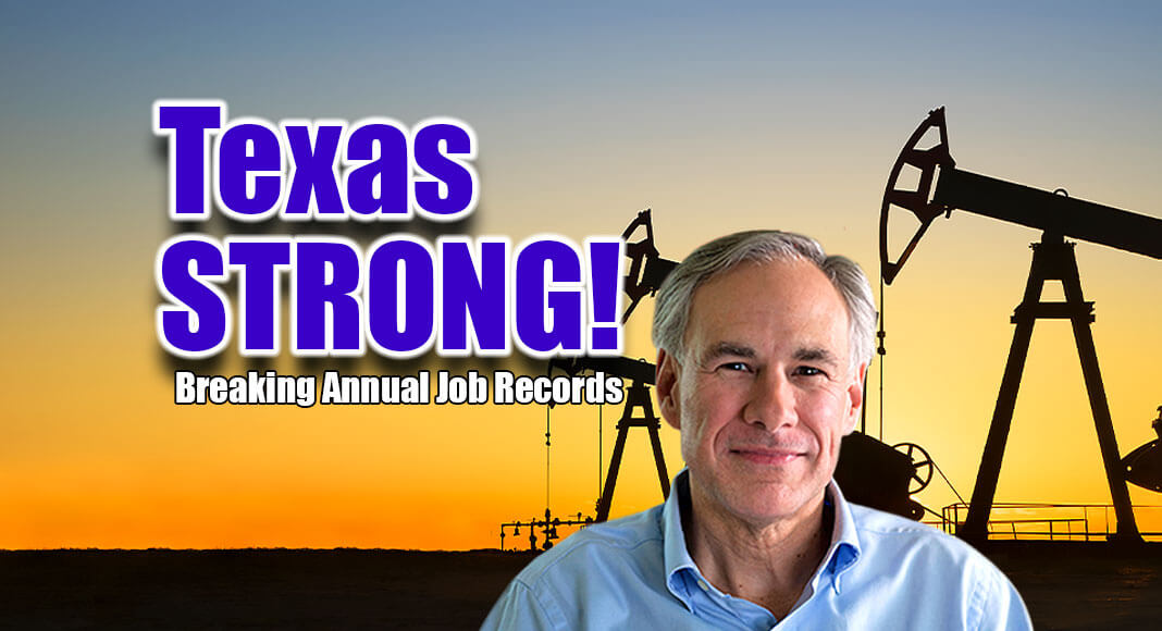 Governor Greg Abbott celebrated Texas’ continuing strong jobs growth following employment releases from the Texas Workforce Commission and the U.S. Bureau of Labor Statistics showing Texas experienced the fastest annual jobs growth rate in the 12 months through October 2022. Image for illustration purposes.