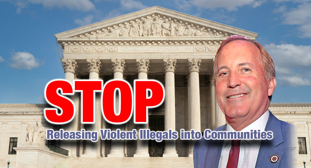 Lawyers from Attorney General Ken Paxton’s office are representing Texas before the U.S. Supreme Court today concerning a case where Paxton sued to stop the Biden Administration from illegally refusing to enforce immigration laws. Image for Illustration purposes