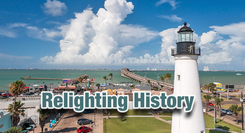 The Texas Historical Commission (THC) and the Port Isabel Lighthouse State Historic Site commemorated the first official lighting of the historic lighthouse in 117 years on Dec. 9, 2022. Image Courtesy of Texas Historical Commission